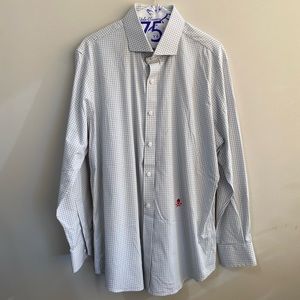 G-Fore Mens Button Up XL Grey Gingham